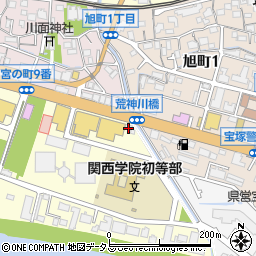 トヨタレンタリース兵庫宝塚店周辺の地図