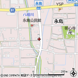 静岡県浜松市浜名区永島670周辺の地図