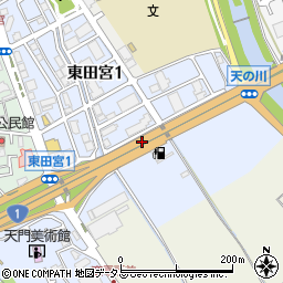 大阪府枚方市東田宮周辺の地図