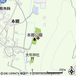兵庫県姫路市四郷町本郷周辺の地図