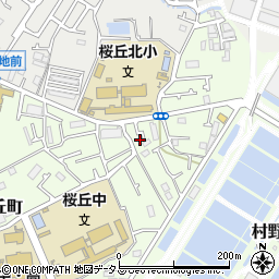 大阪府枚方市桜丘町80-11周辺の地図