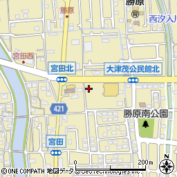 兵庫県姫路市勝原区宮田113周辺の地図