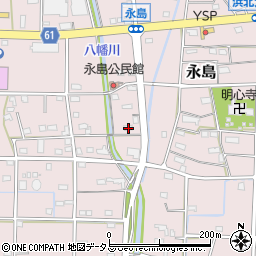静岡県浜松市浜名区永島668周辺の地図
