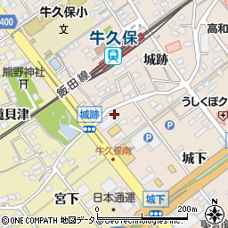 愛知県豊川市牛久保町城跡43周辺の地図