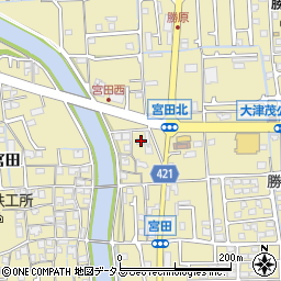 兵庫県姫路市勝原区宮田216周辺の地図