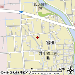 兵庫県姫路市勝原区宮田567-3周辺の地図
