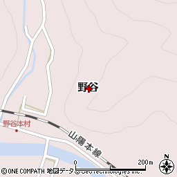 岡山県備前市野谷周辺の地図