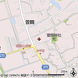 静岡県袋井市萱間828-1周辺の地図