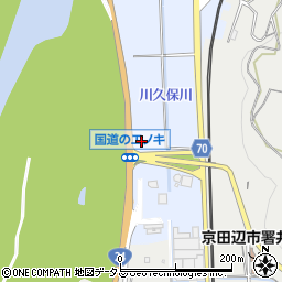 京都府綴喜郡井手町多賀上ノ浜周辺の地図