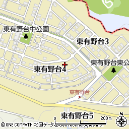 兵庫県神戸市北区東有野台4丁目14周辺の地図
