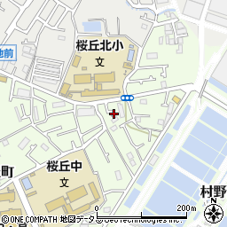 大阪府枚方市桜丘町80周辺の地図