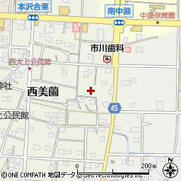 静岡県浜松市浜名区西美薗2336周辺の地図