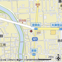 兵庫県姫路市勝原区宮田217周辺の地図