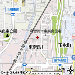 大阪府茨木市東奈良1丁目7-9周辺の地図