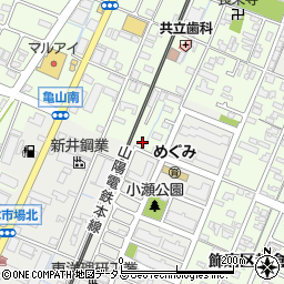 兵庫県姫路市亀山242-3周辺の地図