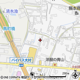 兵庫県三木市大村周辺の地図