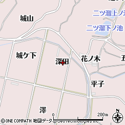 愛知県西尾市吉良町饗庭深田周辺の地図