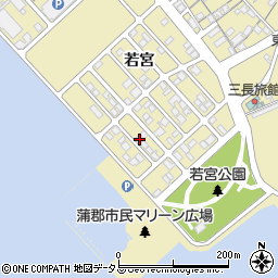 愛知県蒲郡市三谷町若宮221周辺の地図