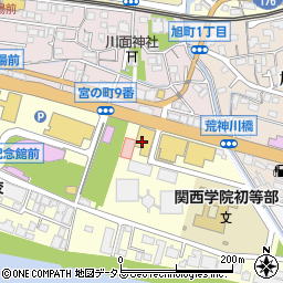 ＨｏｎｄａＣａｒｓ兵庫宝塚店周辺の地図