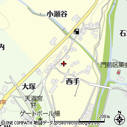 京都府相楽郡和束町原山西手周辺の地図