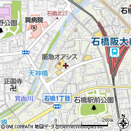 大阪王将 阪急石橋店周辺の地図