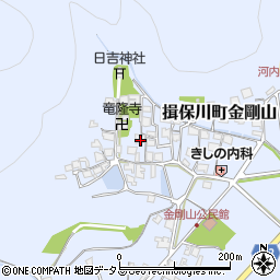兵庫県たつの市揖保川町金剛山498周辺の地図