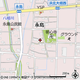 静岡県浜松市浜名区永島606周辺の地図