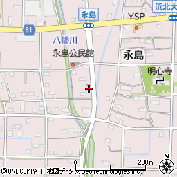 静岡県浜松市浜名区永島655周辺の地図