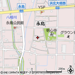 静岡県浜松市浜名区永島625周辺の地図
