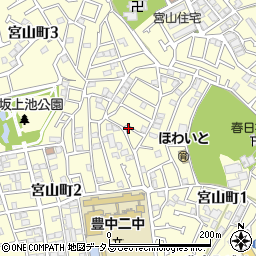 大阪府豊中市宮山町2丁目6周辺の地図