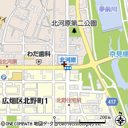 兵庫県姫路市広畑区北河原町33周辺の地図