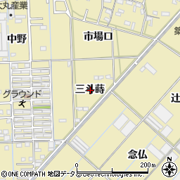 愛知県西尾市一色町対米三斗蒔周辺の地図