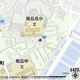 大阪府枚方市桜丘町80-18周辺の地図