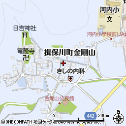 兵庫県たつの市揖保川町金剛山545周辺の地図