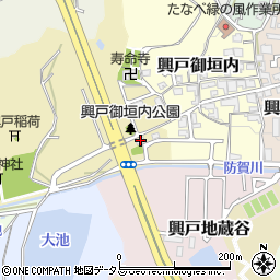 京都府京田辺市興戸宮ノ前92周辺の地図