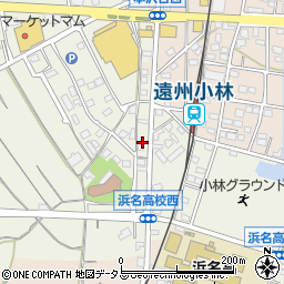 静岡県浜松市浜名区小林1450-2周辺の地図