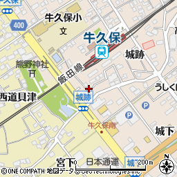 愛知県豊川市牛久保町城跡79周辺の地図