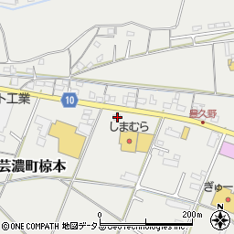 三重県津市芸濃町椋本2936周辺の地図