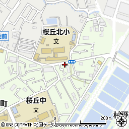 大阪府枚方市桜丘町80-21周辺の地図