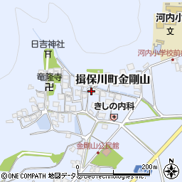 兵庫県たつの市揖保川町金剛山535周辺の地図