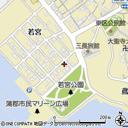 愛知県蒲郡市三谷町若宮244周辺の地図