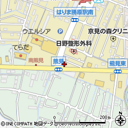 眼鏡市場姫路勝原店周辺の地図