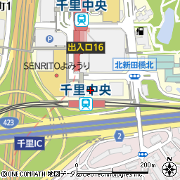 三井住友銀行千里中央支店周辺の地図