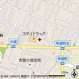 兵庫県姫路市広畑区小坂17周辺の地図
