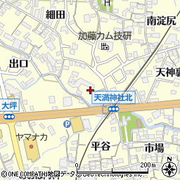愛知県蒲郡市形原町（田中）周辺の地図
