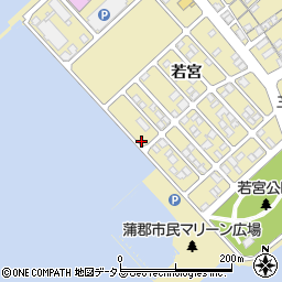 愛知県蒲郡市三谷町若宮168周辺の地図