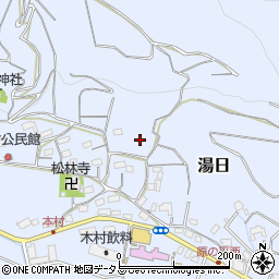 静岡県島田市湯日周辺の地図