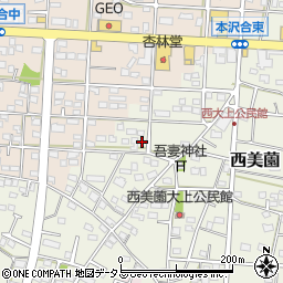 静岡県浜松市浜名区西美薗2459周辺の地図