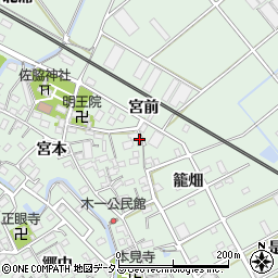愛知県豊川市御津町下佐脇宮本15周辺の地図
