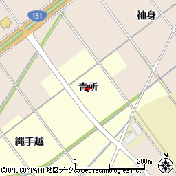 愛知県豊川市正岡町青所周辺の地図